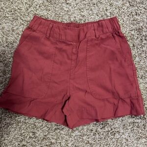a new day Women's High Waist Red Shorts